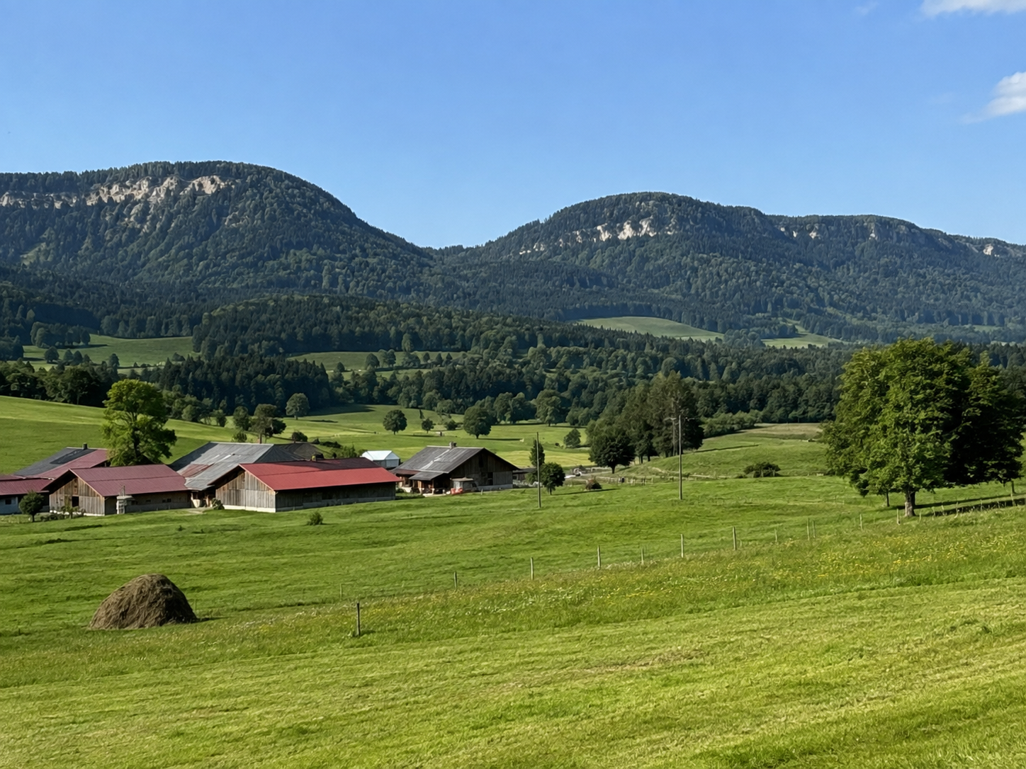 Valseigne et la Grande Seigne, vue depuis les hauteurs